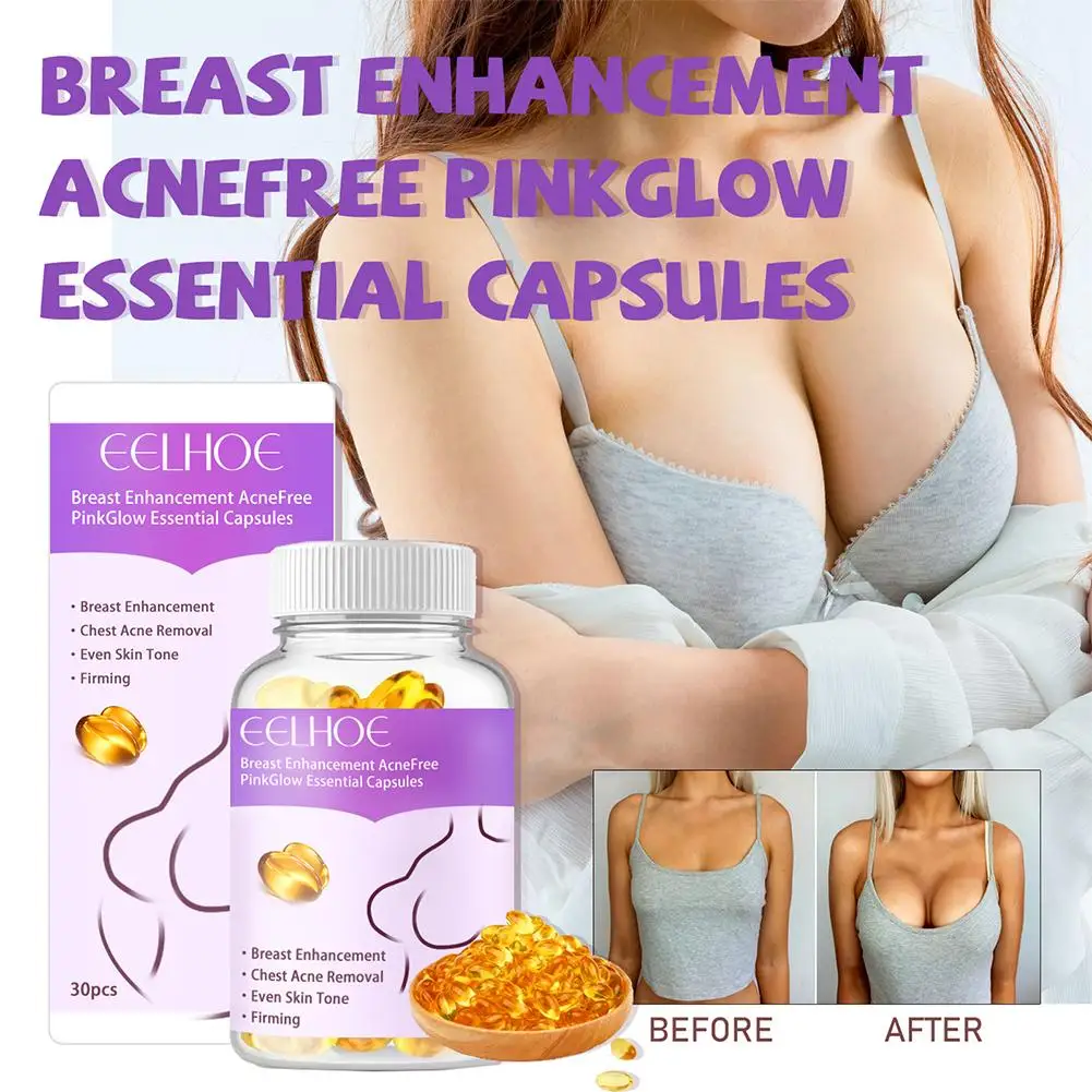 Natural Breast Enhancement Capsules for Firming, Lifting & Fullness - Herbal Supplement for Bust Care & Volume Support