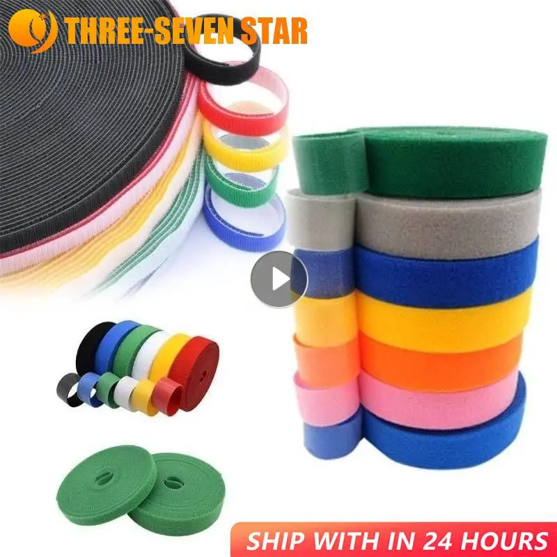 1.5M Cable Ties Reusable Adhesive Hook Loop Bundle Fastener Nylon Strap Organizer Self Clip Holder Management Straps Wire Tie