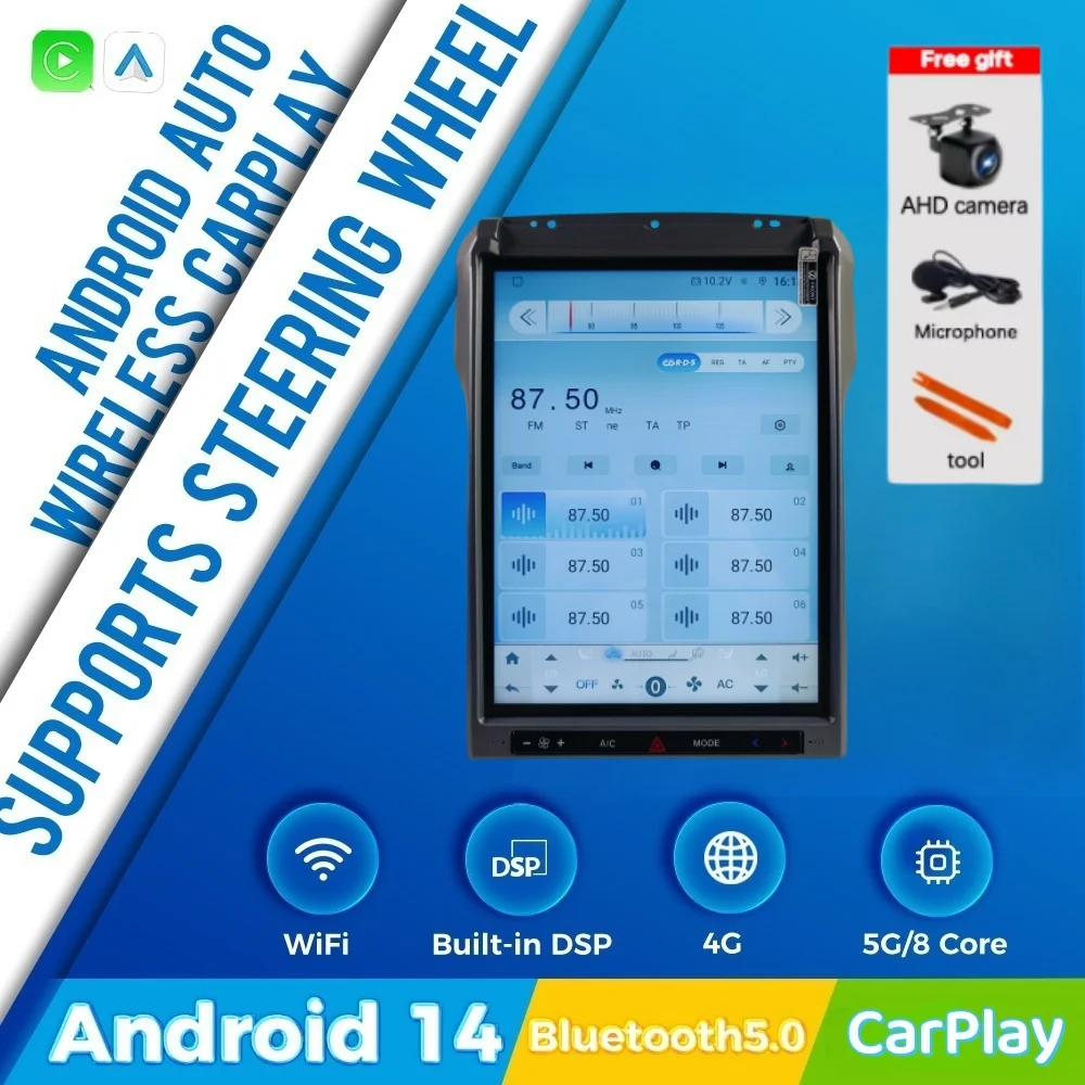 J Carplay 12.1inch Android HD Touch Screen For Ford F250 F-250 F 250 F350 F-350 F 350 2013-2016 Stereo GPS Car Multimedia Player