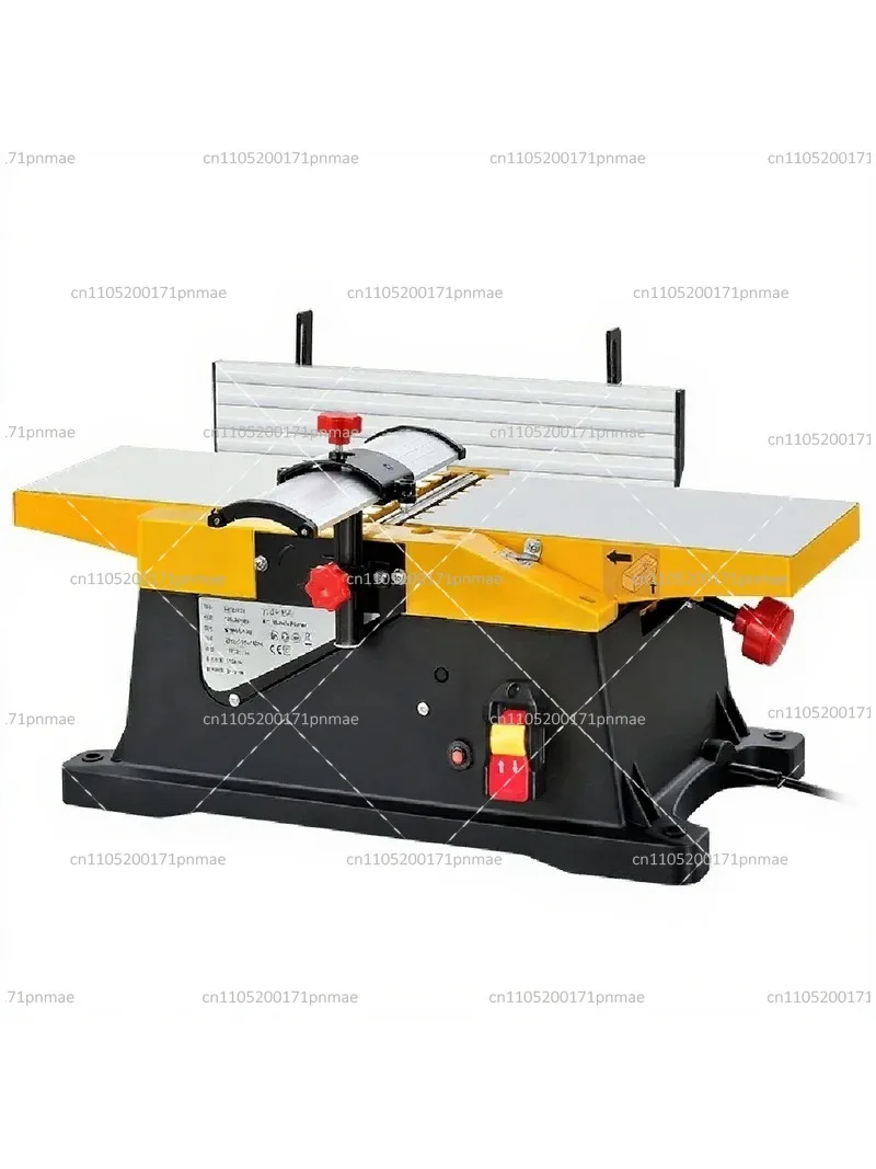 220V Multifunctional Electric Planer Woodworking Desktop Power Tool for Wood Carving, Small Household Planer