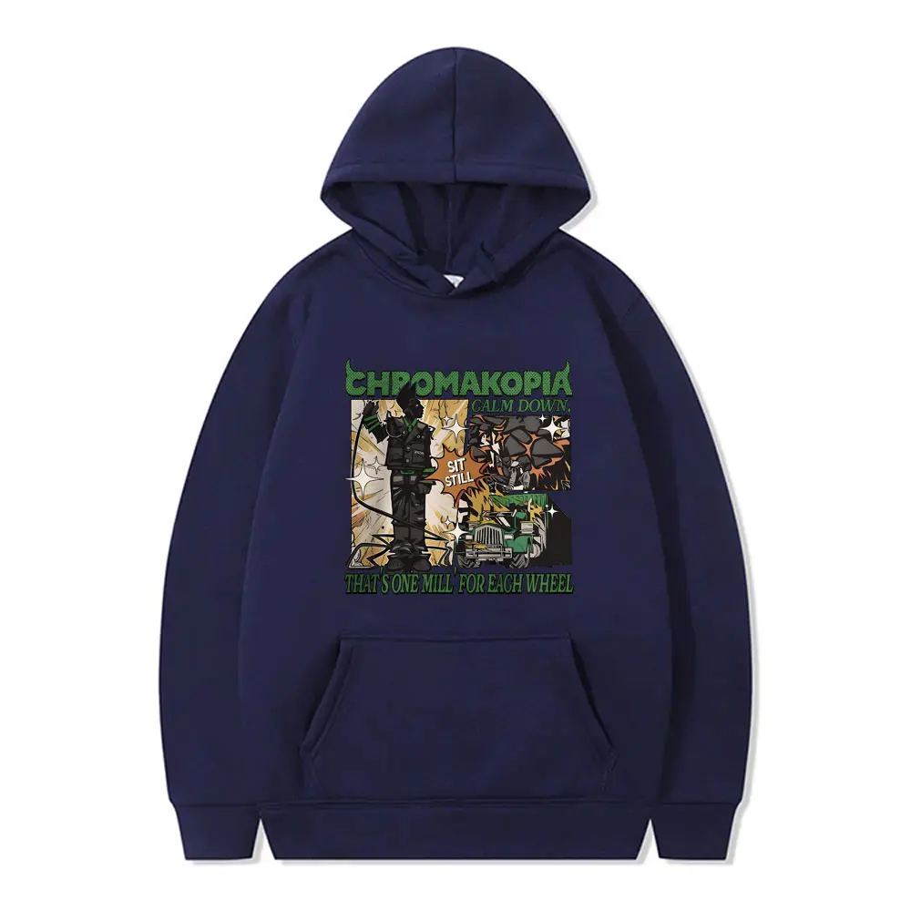 Limited Edition Tyler The Creator Chromakopia Graphics Hoodie Men Hip Hop Oversized Pullover Male Fleece Cotton Pullover Hoodies