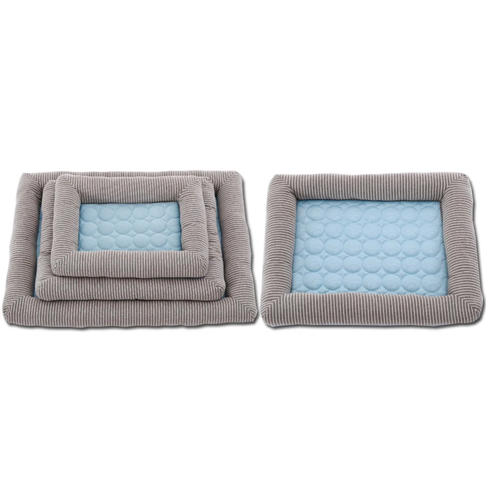 

Ice Summer Pet Cushion Cooling Mat Indoor Cat Dog Pad Blue L 70x52cm Detachable Washable Pet Cushion