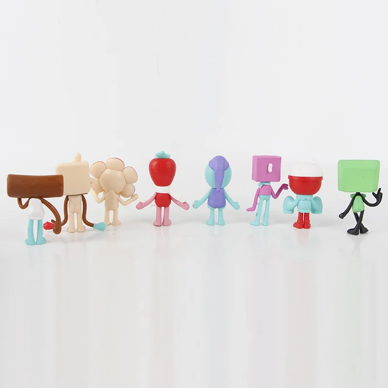 8pcs/set Cartoon Anime Figure PVC Collection Model Cute Doll Toys