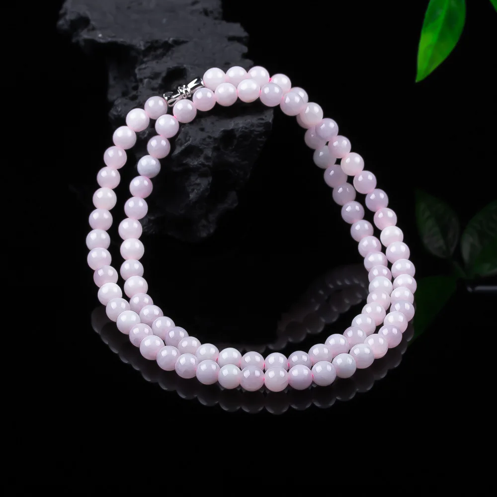 

Браслет из натурального изумрудного ледяного нефрита, 6 мм, бусины из жадеита, ручной работы, винтажный, резные амулеты, модные ювелирные изделия, подарок для женщин