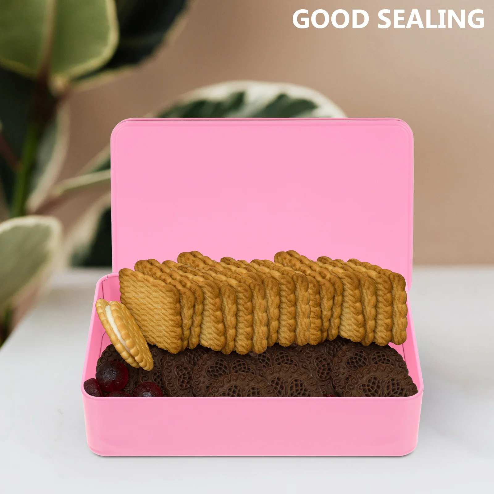 

3Pcs Rectangular Tinplate Box Strong Material Candy Cases for Wedding Party Favors Tin Box with Lid Tinplate Can