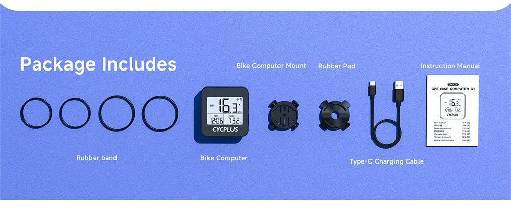 CYCPLUS GPS-Fahrradcomputer, kabellose Stoppuhr, IPX6, wasserdicht, Radfahren, Kilometerzähler, Fahrradzubehör, Tachometer – Detail 7