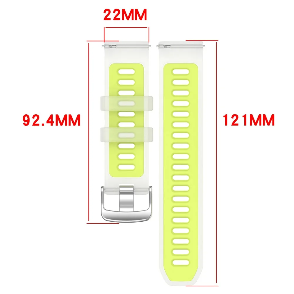 20mm 22mm Jelly Color Silicone Band for CMF Watch 3-2-1 Pro Two-Tone Correa for Oneplus Watch 4-3-Lite Garmin Forerunner 970 55