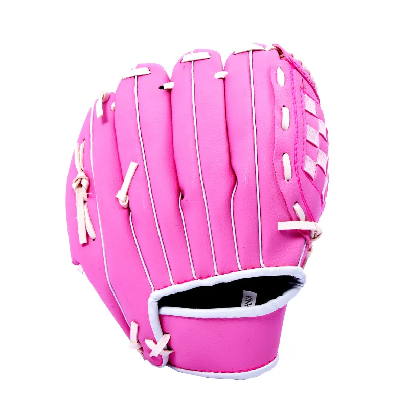 Baseball Softball Gloves For Children Left Pitcher Inner And Outer Field Thick PVC Training For Outdoor Sports Gym Exercise