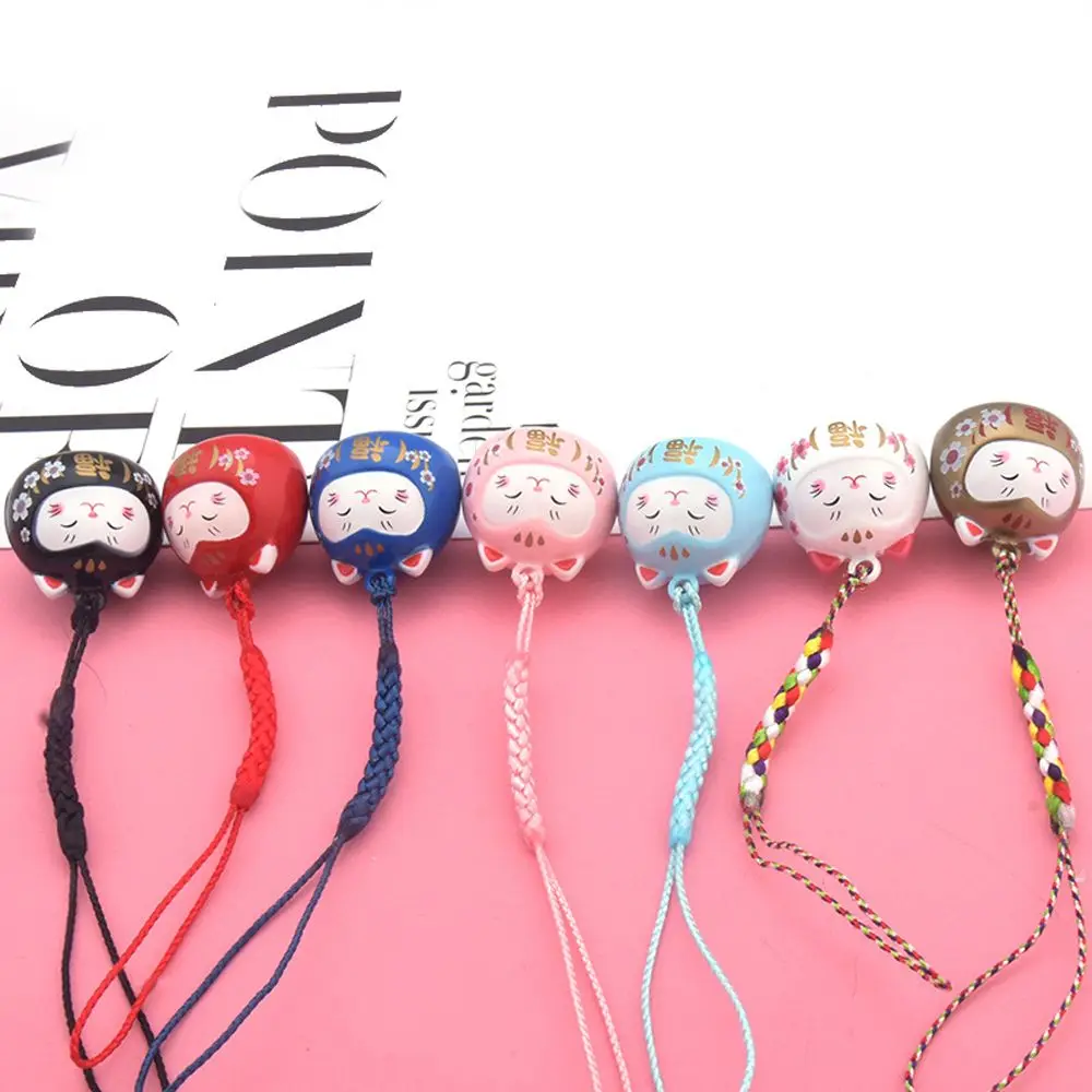

Gifts Keychain Pendant Cartoon Phone Pendant Keyring Japanese Lucky Cat Keychain Mobile Phone Strap Maneki Neko Phone Charm