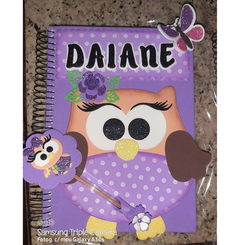 New Large Owl metal cutting die mould scrapbook decoration embossed photo album decoration card making DIY handicrafts