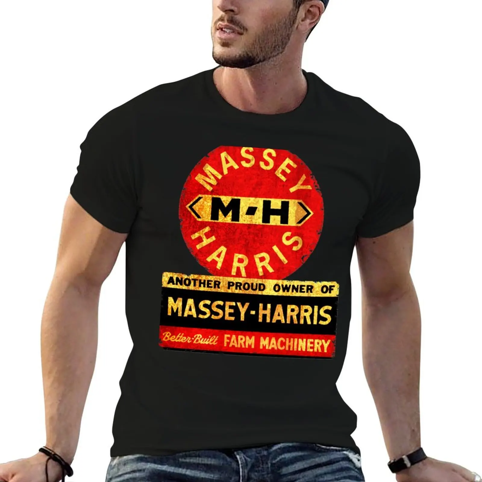 Massey Harris Tractors and Farm Machinery Gift Halloween Day, Thanksgiving, Christmas Day T-Shirt