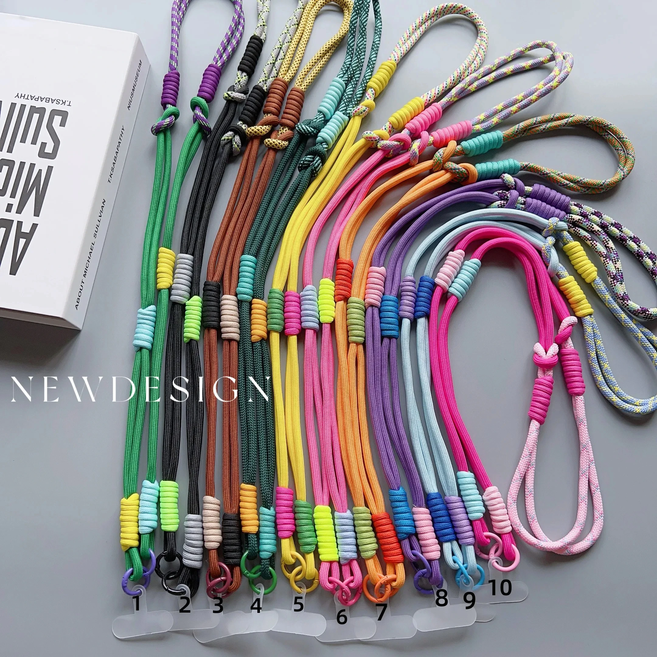 

Ремешок через плечо, брелок, регулируемая корейская длинная веревка со сменной нашивкой для аксессуаров для мобильных телефонов