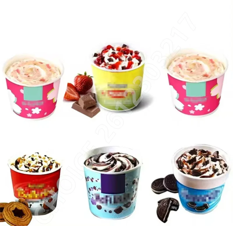 Mini Commercial Fruit Ice Cream Machine Blizzard Maker Blender Vending Machine Milkshake Maker Slushie Machine Blender