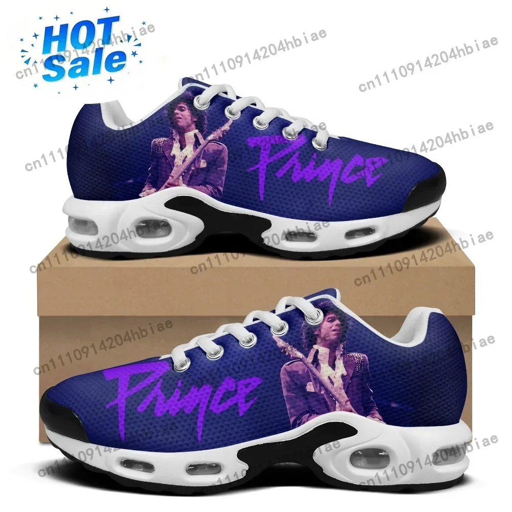 Prince Rogers Nelson Singer Air Cushion Sneakers Pop Singer Mens Womens Lightweight Sports shoe High Quality Custom Mesh Sneaker