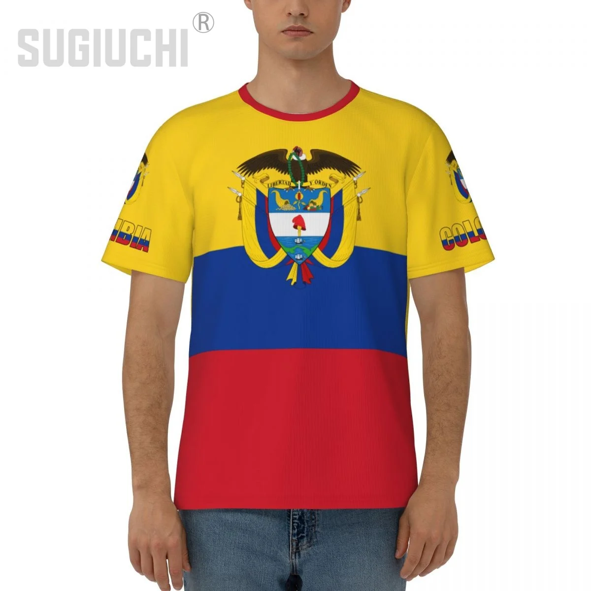 Unisex Nation T-shirt Colombia Flag Colombian T-shirts jersey For Men Women Soccer Football Fans Gifts Custom clothes tee