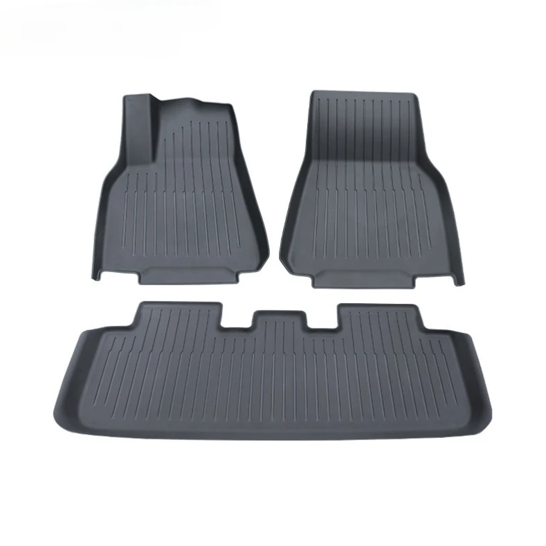 

3D TPE Waterproof 3-Piece Floor Mats Set Anti-Slip Foot Pad for Tesla Cybertruck 2024 Interior Custom Fit New Product