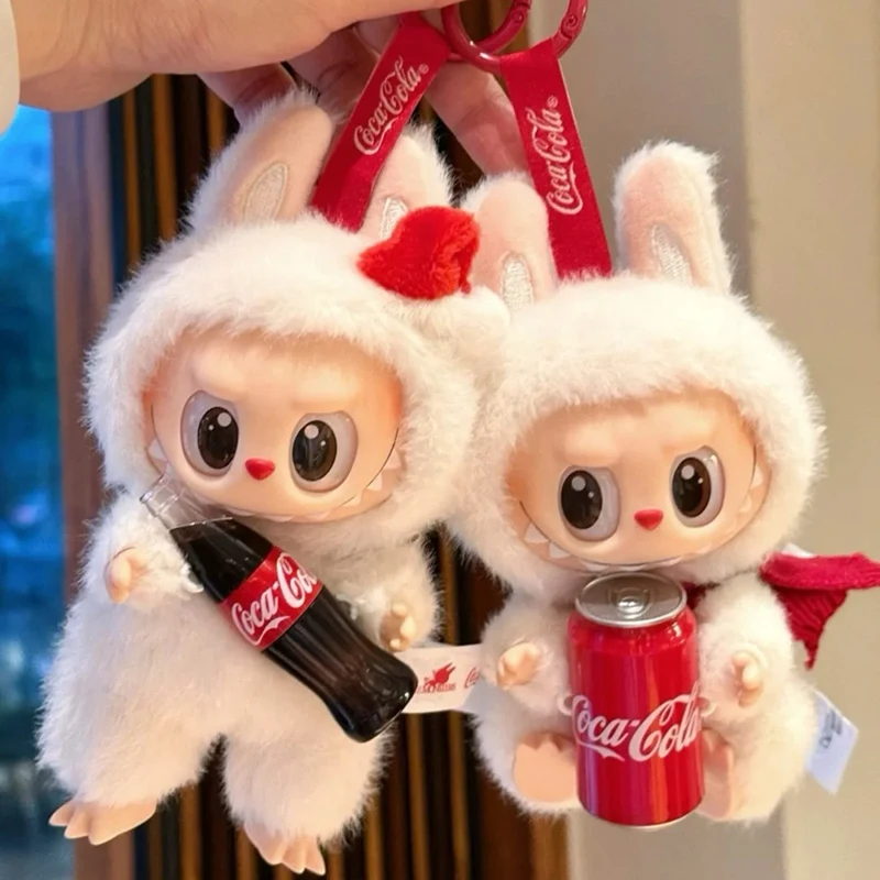 

POPMART Labubu THE MONSTERS Cola, ограниченная серия, виниловая плюшевая слепая коробка, рождественская скрытая коллекционная модная игрушка, монстры, кола