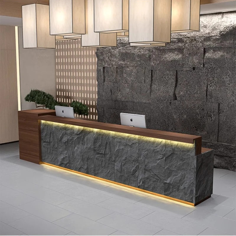 

Современная стойка регистрации, касса, рабочий офис, стойка регистрации, элегантная экономичная мебель для салона Mostrador de Duaa