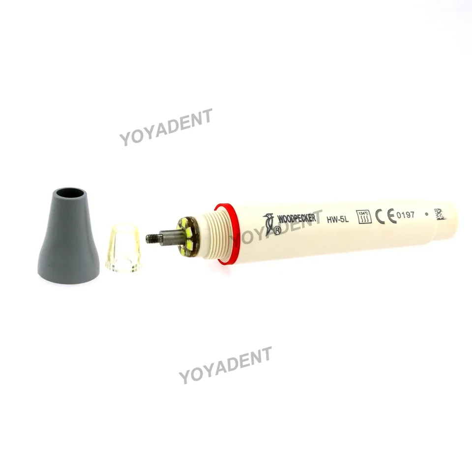 Woodpecker Escaler Ultrasónico Piezoeléctrico Dental con LED HW-5L, Puntas de Escalado Compatibles con UDS EMS, Herramientas Dentales 5