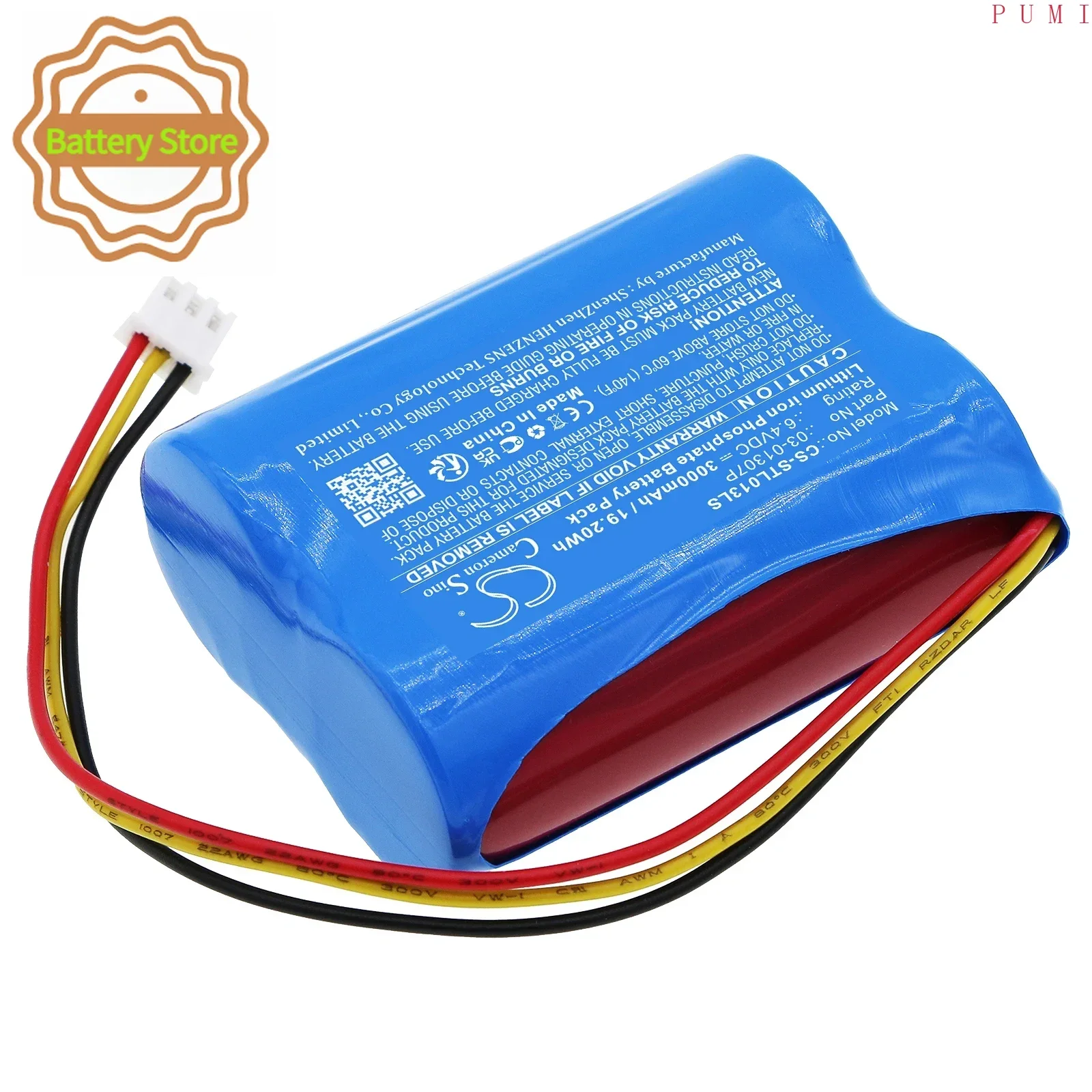CS Replacement Battery for Stanilite Platinum Exit LED Jumbo Nexus,PEJLLXWM-1,PEJLLXWM-2,PEJLLX PN:03-01307P 3000mAh / 19.2Wh