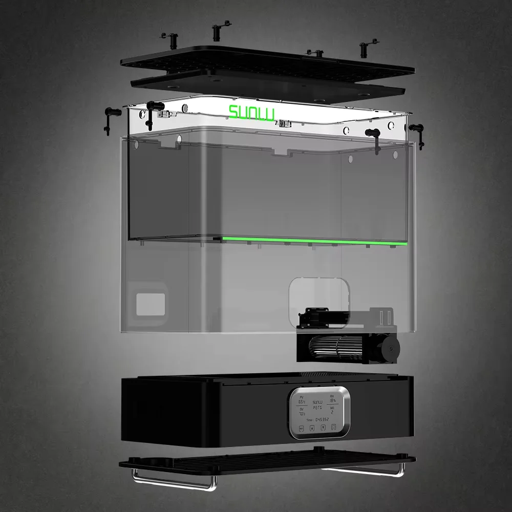 

Сушилка для 3D-филаментов SUNLU E2, поддерживает 1 кг или 3 кг PLA, PETG, PLA+, до 110°C ℃ Максимальный размер 372×192мм×186мм