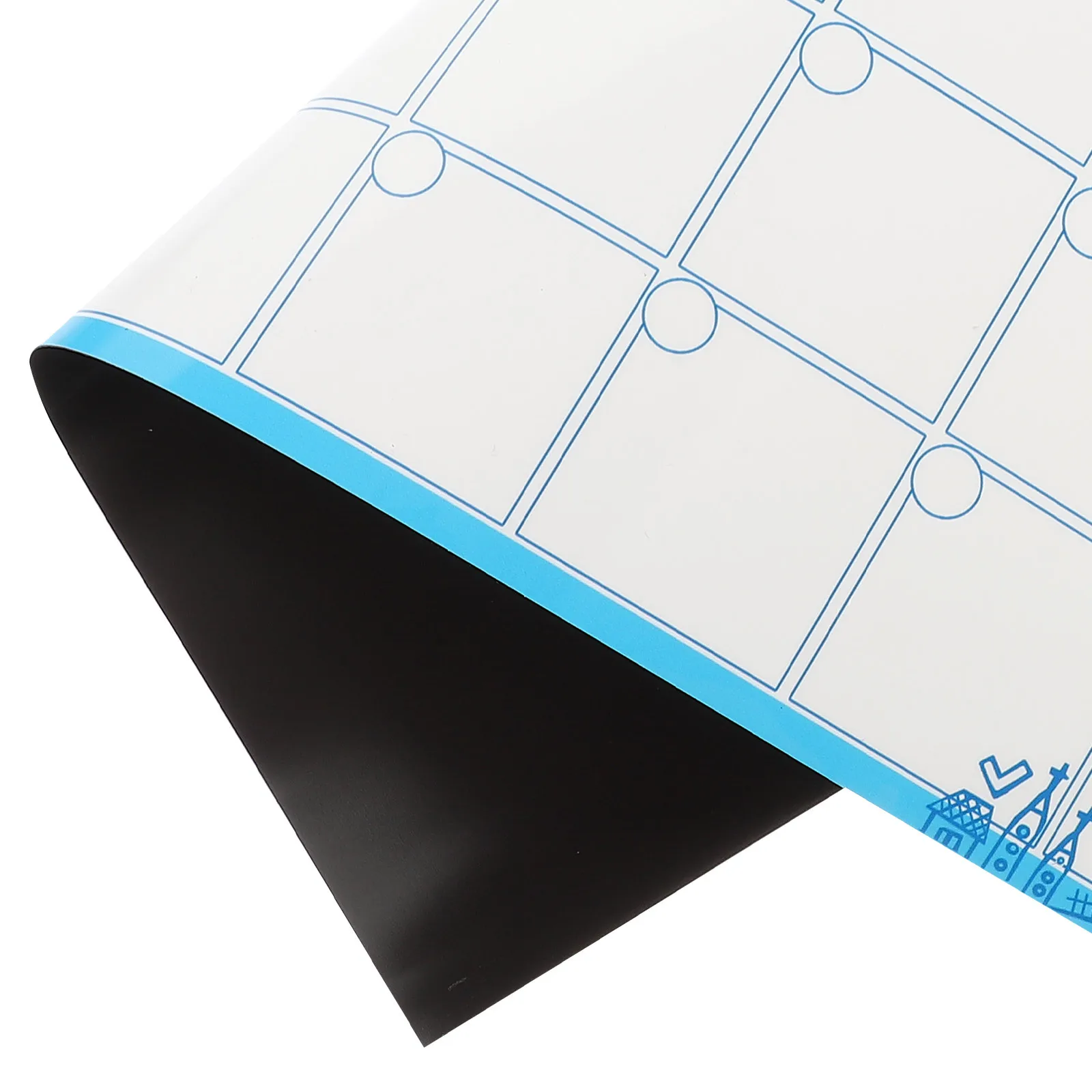 

Magnetic Calendar Schedule Notice Board Refrigerator Whiteboard Writing Fridge Blue for
