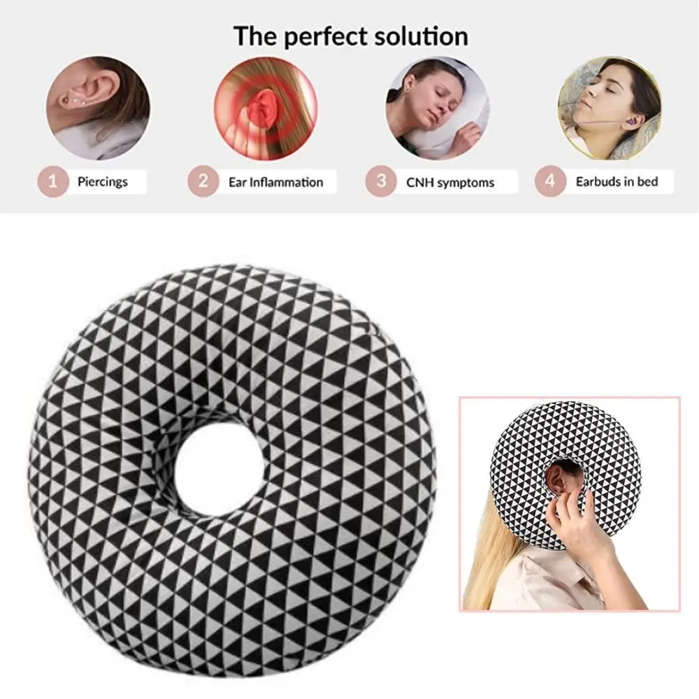 

Side Sleepers Accessories Ear Piercing Pillow Portable Ear Pain Relief Earring Pillow Comfortable Breathable