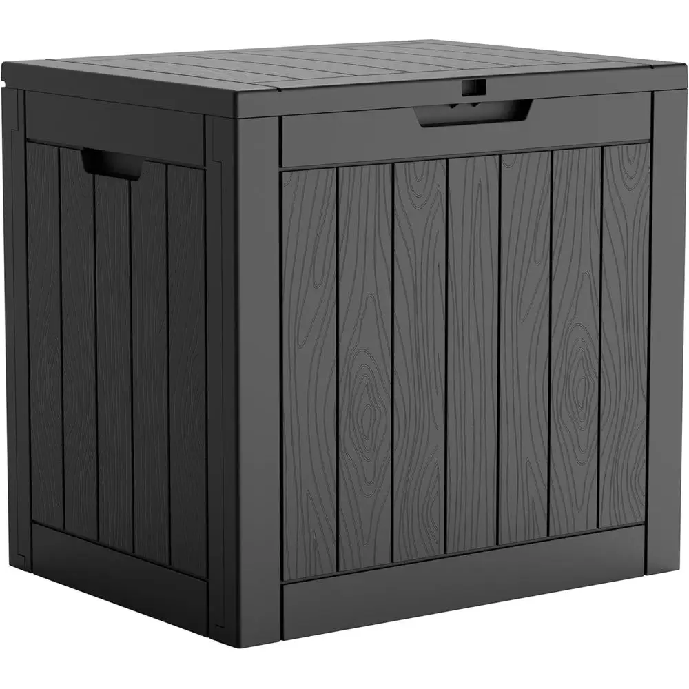 

35 Gallon Outdoor Storage Box, Outdoor Deck Boxes or Garden Tools Equipment,Cushions and Patio Storage,Lockable and Resin,Easy t