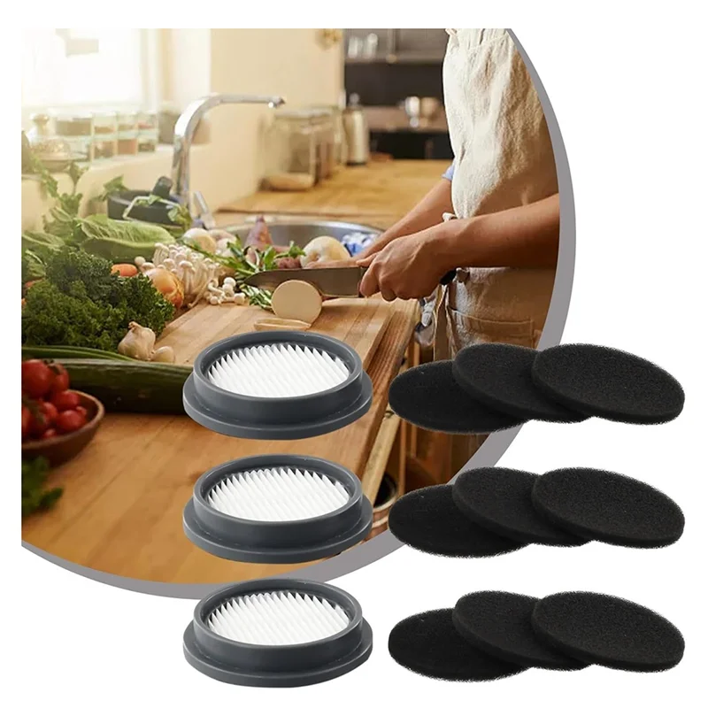 فلتر ABJY-HEPA وفلتر إسفنجي لسلسلة Afoddon A200pro/A200 ORFELD B08/C10A/C10G NEQUARE S12، S25، S26، S25pro اللاسلكية