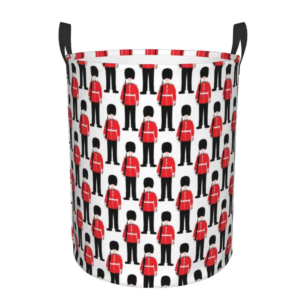 British Soldiers Laundry Hamper Large Storage Basket England London Girls Boys Toy Organizer