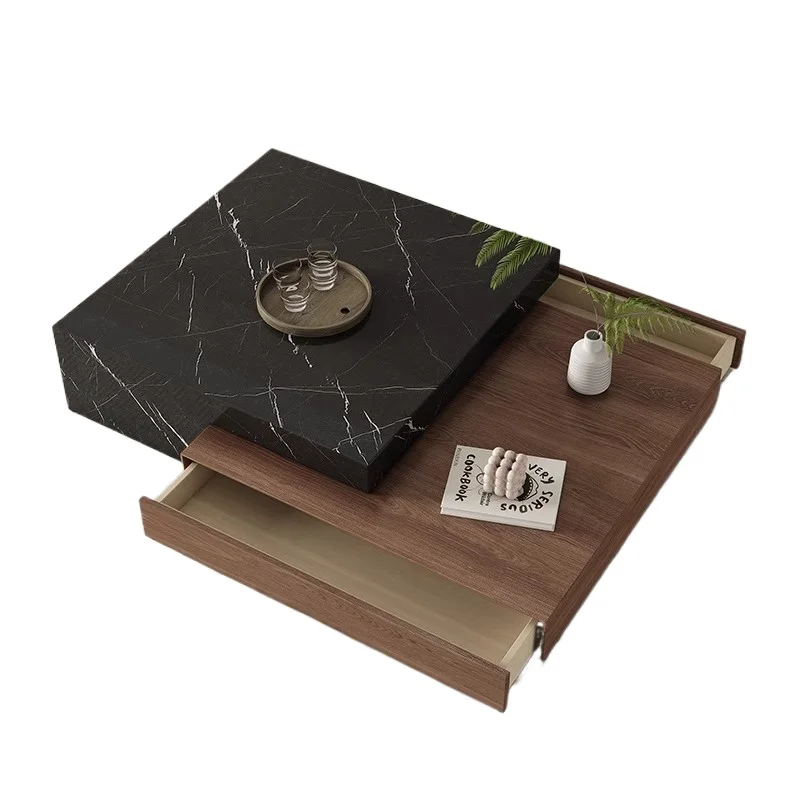 

Light luxury Italian minimalist rock slab coffee table