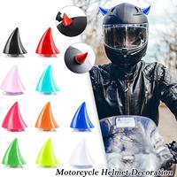 Motorcycle Helmet Rubber Devil's Horns Corner Helmet Decor Suction Cup For Motorbike Bicycle Headwear Parts Accessories H9T7