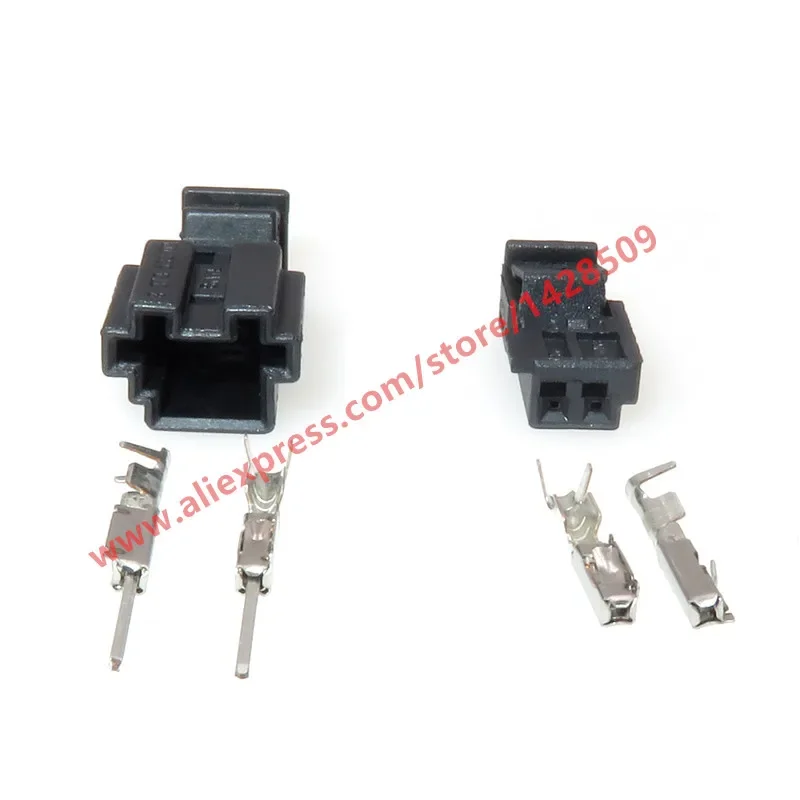1 Set 2 Pin Auto Door Light Socket Audio Tweeter Plug For BMW 9-968554-1 3-1452577-1