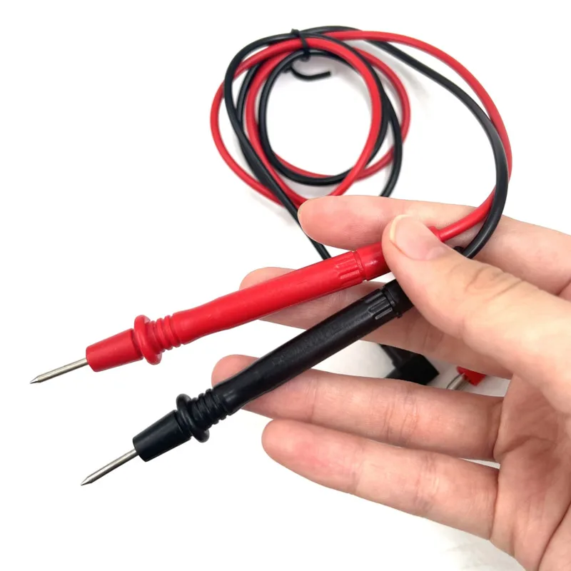 Cables de prueba para multímetro de alta resistencia de 1000V 10A, con conectores tipo banana, cable de silicona duradero y puntas afiladas para pruebas de componentes de chips IC