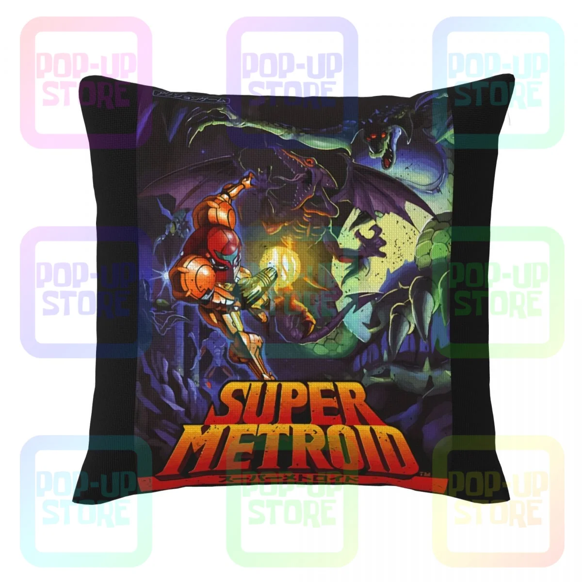 Thick Samus Super Metroid Cover Graphic Linen Pillowcase Throw Pillow Cover Creative Home Decor Top Quality