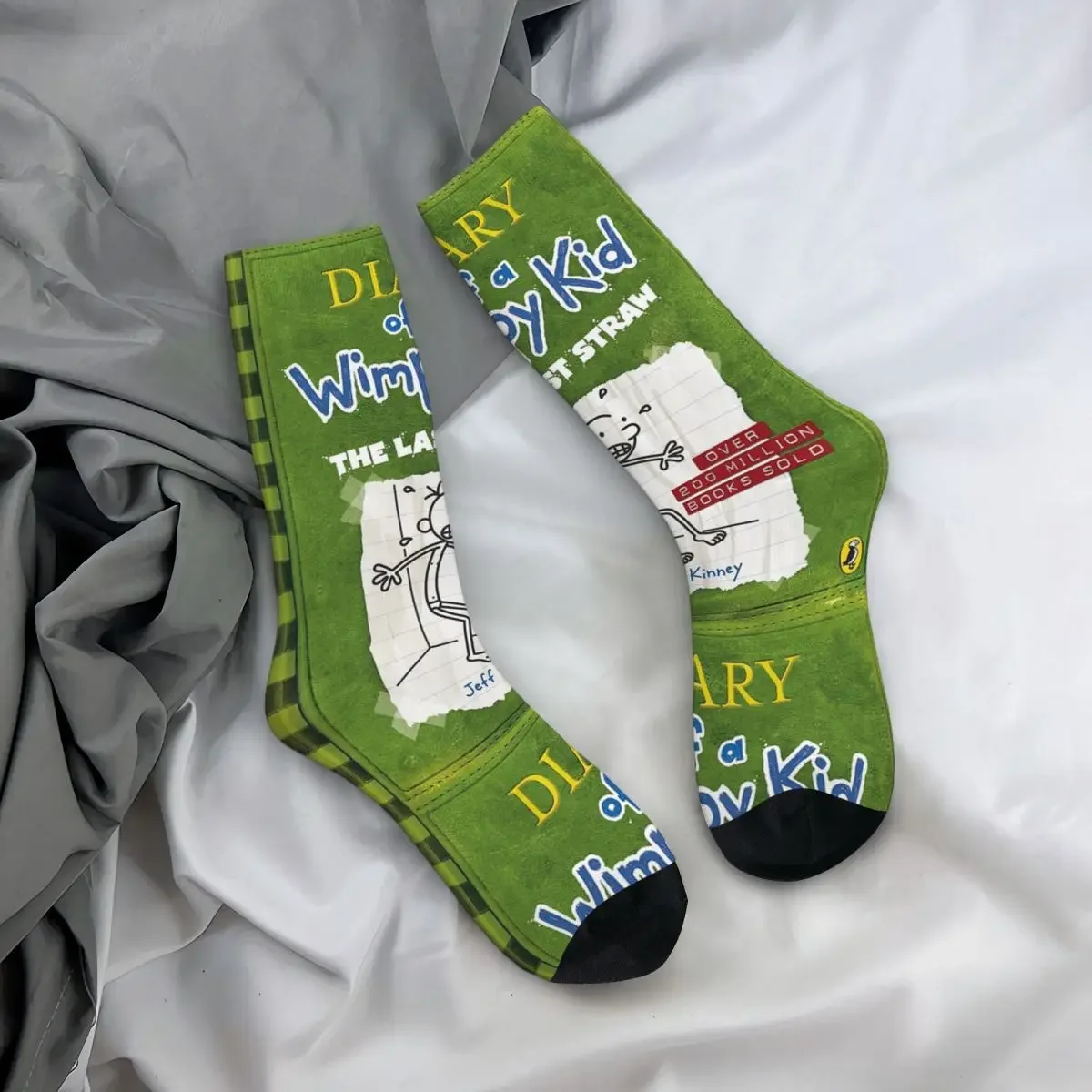 

All Seasons Crew Stockings Diary Of A Wimpy Kid The Last Straw Cover Socks Crazy Hip Hop Long Socks for Valentine's Day Gifts