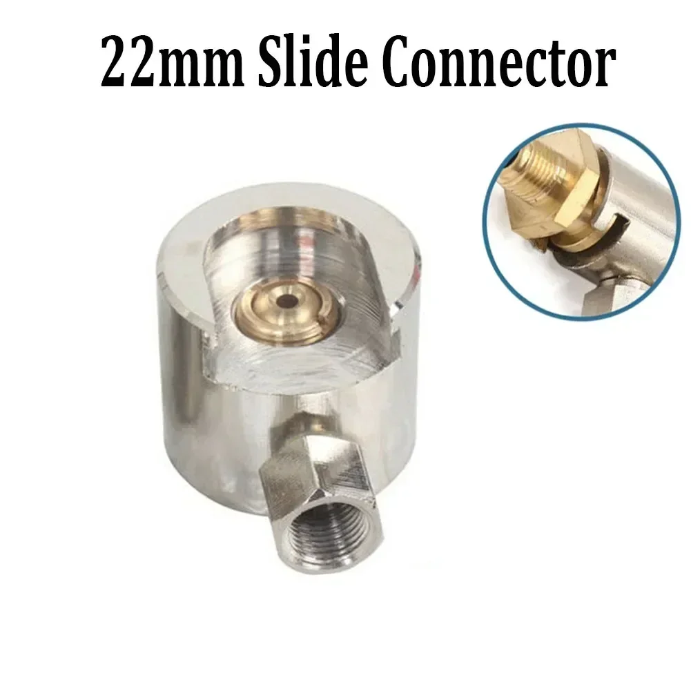 Silver Tone Butter Fittings Coupler Grease End Connector Hexagon Slide On