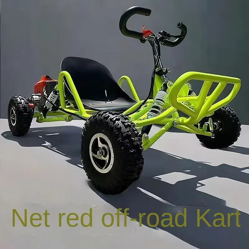 80cc بالطاقة مقعد واحد الكبار عربات التي تجرها الدواب الذهاب كارت 80 كم/ساعة على الطرق الوعرة 4x4 محرك مكبح قرصي عربات الذهاب الكهربائية للبيع