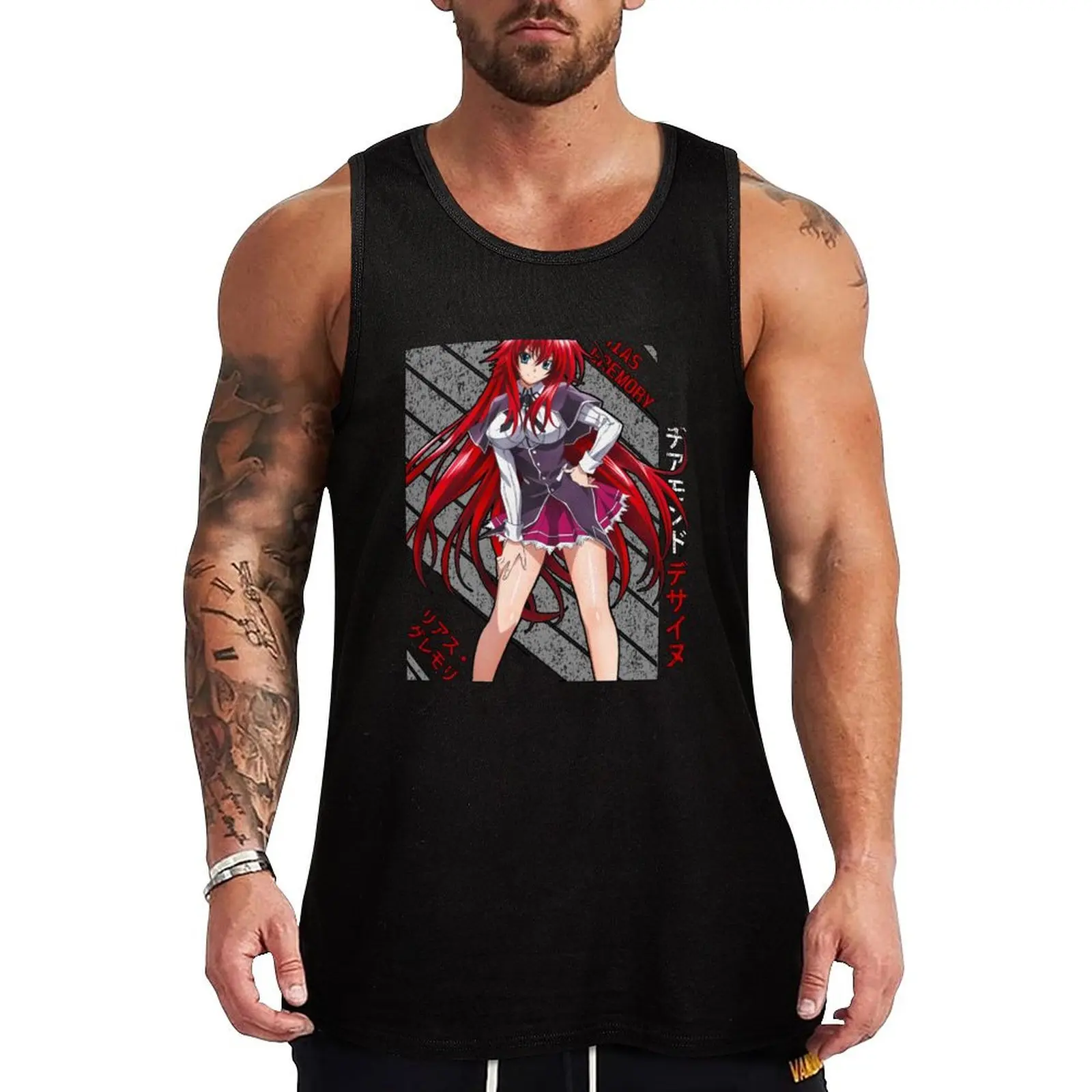 Rias Gremory - High School DxD Tank Top Gym t-shirt man male top sexy clothes men