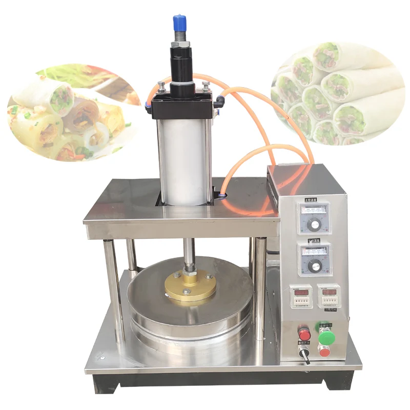 Cake Pressing Machine Pancake Making Machine Commercial Spring Cake Flattening Machine With Heating Function