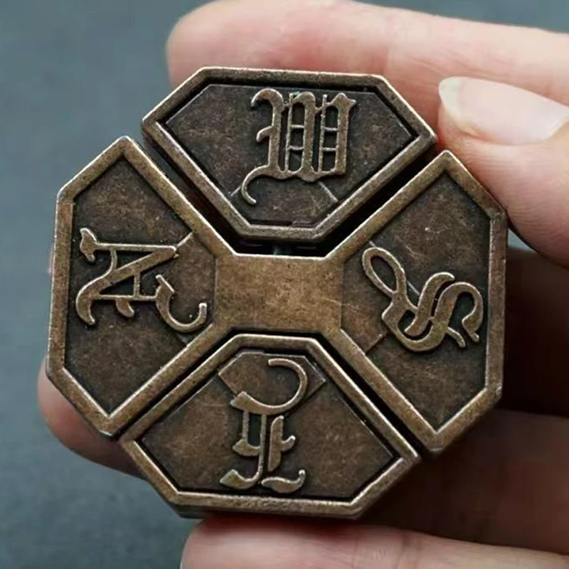 Bagua Lock Puzzle Disentanglement Brain Teaser Metall Lernspielzeug für Kinder Teenager IQ Test Mind Challenging Games