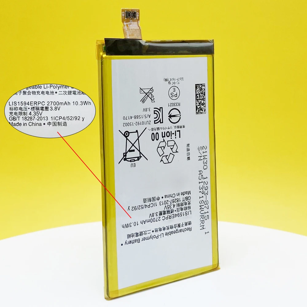 New LIS1594ERPC 2700mAh Battery For Sony Xperia Z5 Mini XA Ultra C6 F3216 F3215 F3216Xc Xmini F5321 Z5C Z5 With Tracking Number