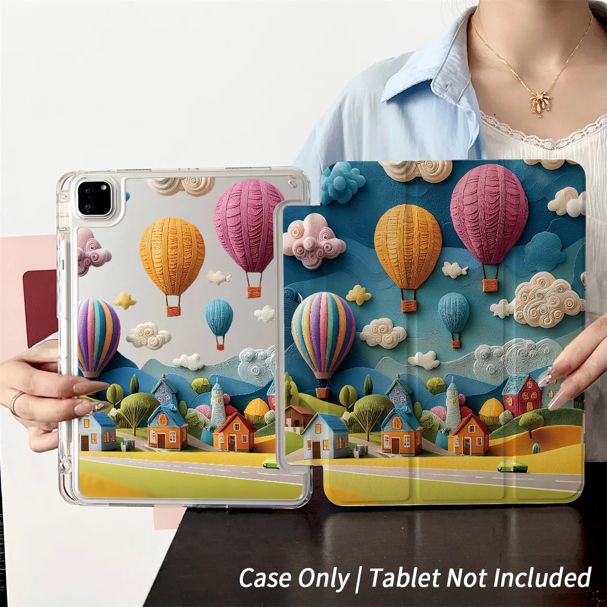 Slim Fit Premium TPU Tablet Cover, Shockproof Durable Lightweight Protective Case for iPad Samsung Huawei Honor Redmi Xiaomi