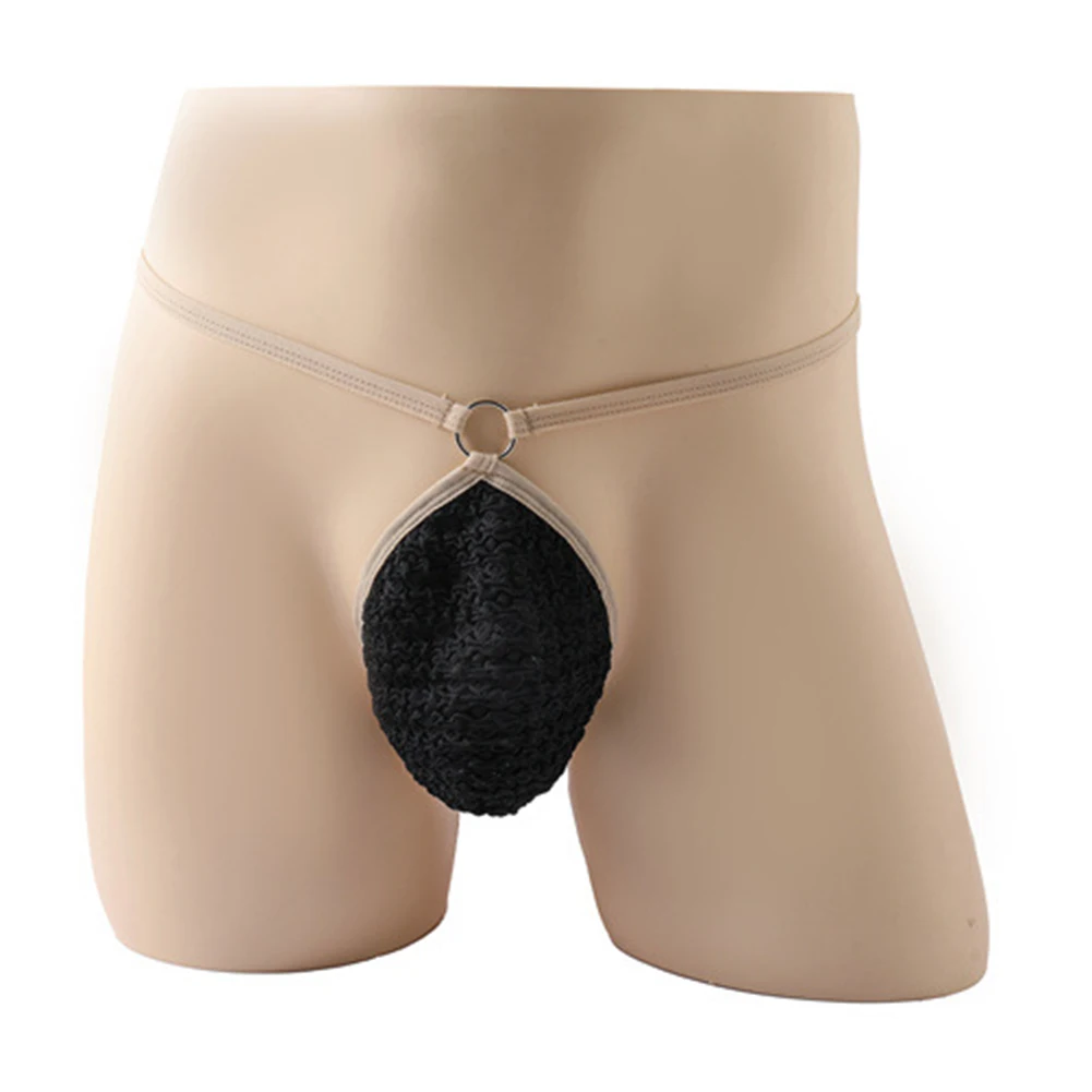 

Men Mesh Thin Sexy Breathable Gay Sissy Pouch Thong Underwear Underpants Men's Triangular Panties Thong G-String T-Back Lingerie