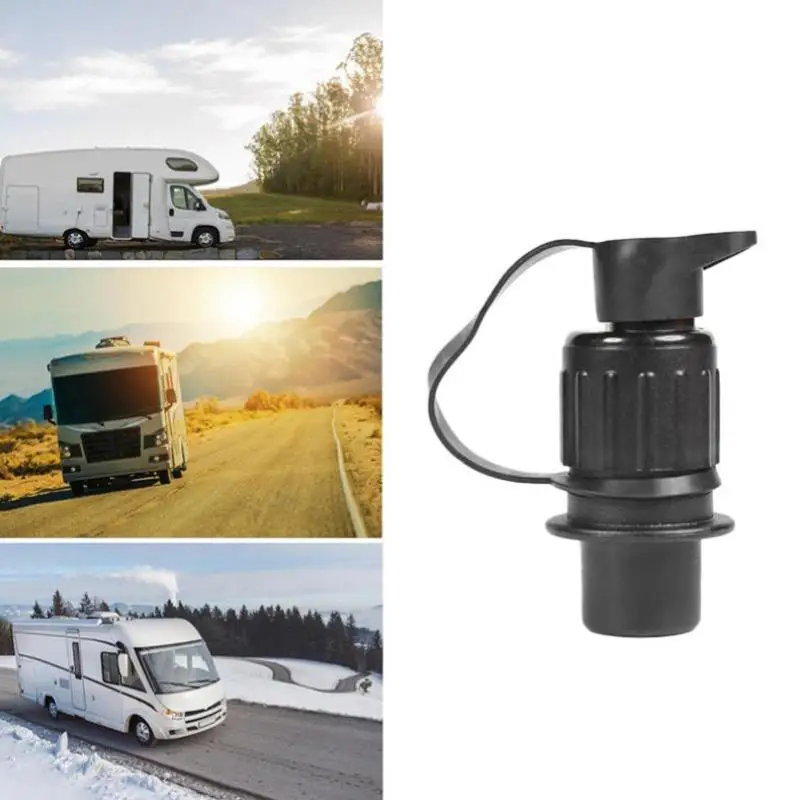12V 3 Pin Round Trailer Socket Connectors Motorhome Power Cord Plug For Trailer Caravan Truck