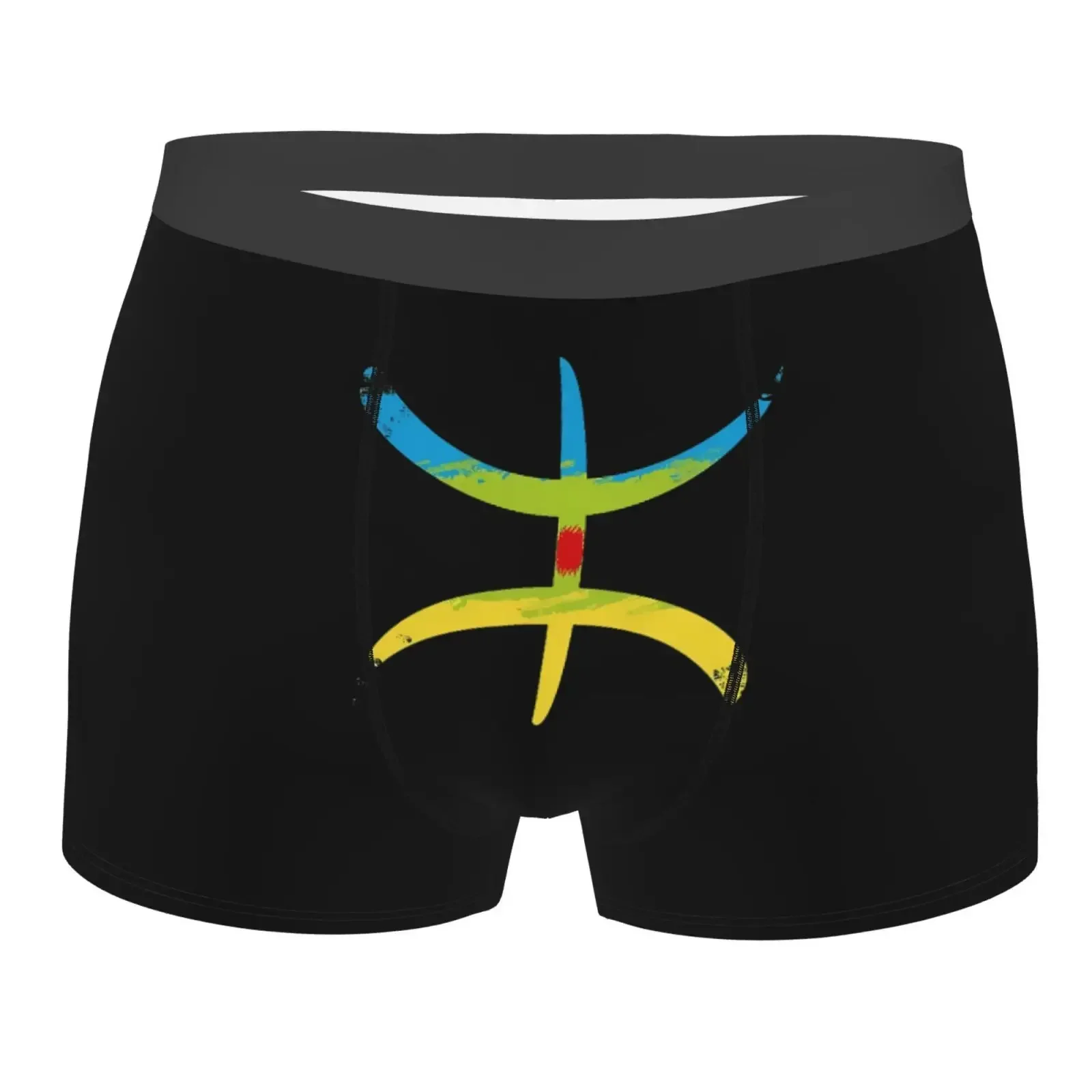 Amazigh Flag And Emblem Men's Underwear Healthy Soft Comfortable High-Quality Men's Briefs Stylish Trendy Casual Sports Panties
