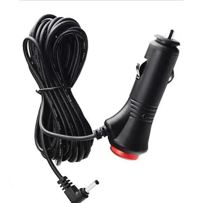 

DC 2.5mm/3.5mm Car Charger With On/Off Switch 12V Car Cigarette Lighter Power Adapter Plug Cable For Battery Charger GPS Radar