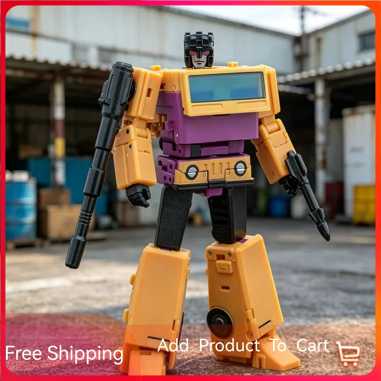 In Stock Transforming Toys MS-TOYS MS-B25R Munitioner Chrnges Armored Jeep To Robot Action Figure Deformation Model Ornament