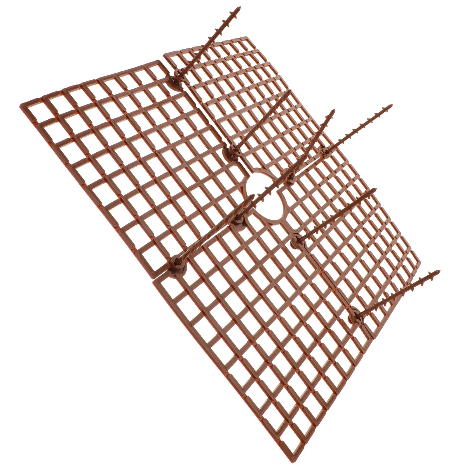 

3pcs Anti-tilt Flower Pot Mesh Protector Plastic Child Plants Cuttable Guard Pot Grid Soil Guarding Cover