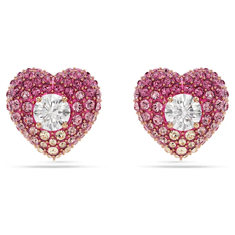 2026 Nieuwe Trend Luxe Kristal Sets Charm Roze Hart Groene Schelp Hanger Kristal Mode Dames Kettingen Armband Ring Oorbellen